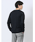 ジオメトリックジャガード クルーネック長袖Tシャツ