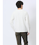 タックジャガード Vネック長袖Tシャツ