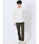 タックジャガード Vネック長袖Tシャツ