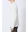 タックジャガード Vネック長袖Tシャツ
