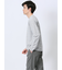 タックジャガード Vネック長袖Tシャツ