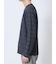 タックジャガード Vネック長袖Tシャツ