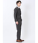 Woolen Tec On スリムフィット 2ボタン2ピーススーツ チェックグレー
