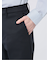 クロスストレッチ テーパードパンツ(セットアップ可能)