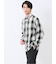 【WEB限定】オンブレーチェック レギュラーカラー長袖シャツ
