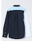 【WEB限定】綿オックス切替 レギュラーカラー長袖シャツ