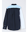 【WEB限定】綿オックス切替 レギュラーカラー長袖シャツ