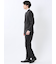 Woolen Tec On スリムフィット 2ボタン2ピーススーツ チェック黒