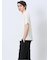 ウォッシャブル 綿混ニット クルーTシャツ