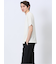 ウォッシャブル 綿混ニット クルーTシャツ