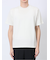 ウォッシャブル 綿混ニット クルーTシャツ