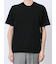 ウォッシャブル 綿混ニット クルーTシャツ