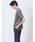 ウォッシャブル 綿混ニット クルーTシャツ