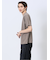 ウォッシャブル 綿混ニット クルーTシャツ