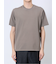 ウォッシャブル 綿混ニット クルーTシャツ