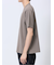 ウォッシャブル 綿混ニット クルーTシャツ