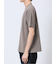 ウォッシャブル 綿混ニット クルーTシャツ