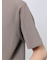 ウォッシャブル 綿混ニット クルーTシャツ
