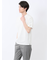 【DRESS T-SHIRT】綿ストレッチ スロープネック半袖Tシャツ