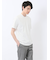 【DRESS T-SHIRT】綿ストレッチ スロープネック半袖Tシャツ