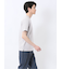 【DRESS T-SHIRT】綿ストレッチ スロープネック半袖Tシャツ