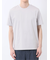 【DRESS T-SHIRT】綿ストレッチ スロープネック半袖Tシャツ