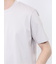 【DRESS T-SHIRT】綿ストレッチ スロープネック半袖Tシャツ