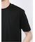 【DRESS T-SHIRT】綿ストレッチ スロープネック半袖Tシャツ