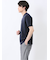 【DRESS T-SHIRT】綿ストレッチ スロープネック半袖Tシャツ