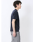 【DRESS T-SHIRT】綿ストレッチ スロープネック半袖Tシャツ