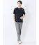 【DRESS T-SHIRT】綿ストレッチ スロープネック半袖Tシャツ