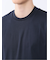 【DRESS T-SHIRT】綿ストレッチ スロープネック半袖Tシャツ
