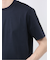 【DRESS T-SHIRT】綿ストレッチ スロープネック半袖Tシャツ