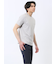 【DRESS T-SHIRT】綿ストレッチ スロープネック半袖Tシャツ