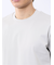 【DRESS T-SHIRT】綿ストレッチ スロープネック半袖Tシャツ