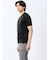 【DRESS T-SHIRT】綿ストレッチ スロープネック半袖Tシャツ