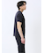 【DRESS T-SHIRT】綿ストレッチ スロープネック半袖Tシャツ