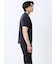 【DRESS T-SHIRT】綿ストレッチ スロープネック半袖Tシャツ