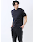 【DRESS T-SHIRT】綿ストレッチ スロープネック半袖Tシャツ