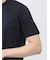 【DRESS T-SHIRT】綿ストレッチ スロープネック半袖Tシャツ