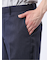軽量 スリムフィット ノータックパンツ バーズアイ紺(セットアップ可能)