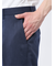 軽量 スリムフィット ノータックパンツ バーズアイ青(セットアップ可能)