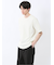 ストレッチ ニット衿 クルーネック半袖Tシャツ