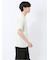 ストレッチ ニット衿 クルーネック半袖Tシャツ