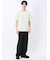 ストレッチ ニット衿 クルーネック半袖Tシャツ