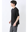 ストレッチ ニット衿 クルーネック半袖Tシャツ