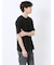 ストレッチ ニット衿 クルーネック半袖Tシャツ