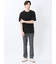 ストレッチ ニット衿 クルーネック半袖Tシャツ