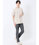 ストレッチ ニット衿 クルーネック半袖Tシャツ