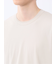 ストレッチ ニット衿 クルーネック半袖Tシャツ